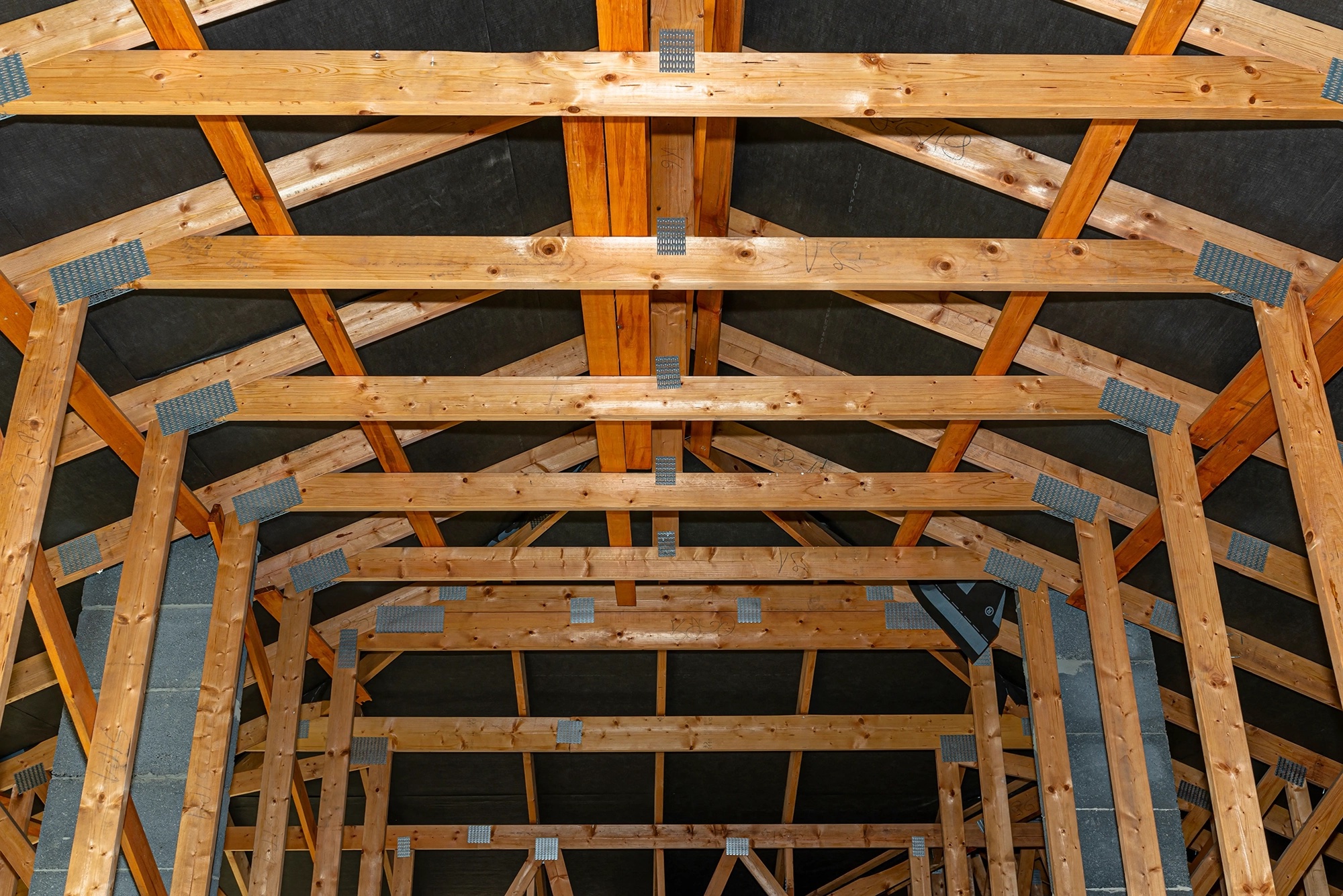 Attic insulation on a Houston home