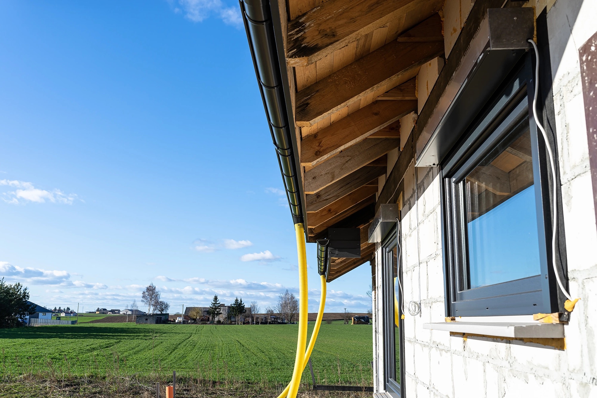 Gutters on a Houston home
